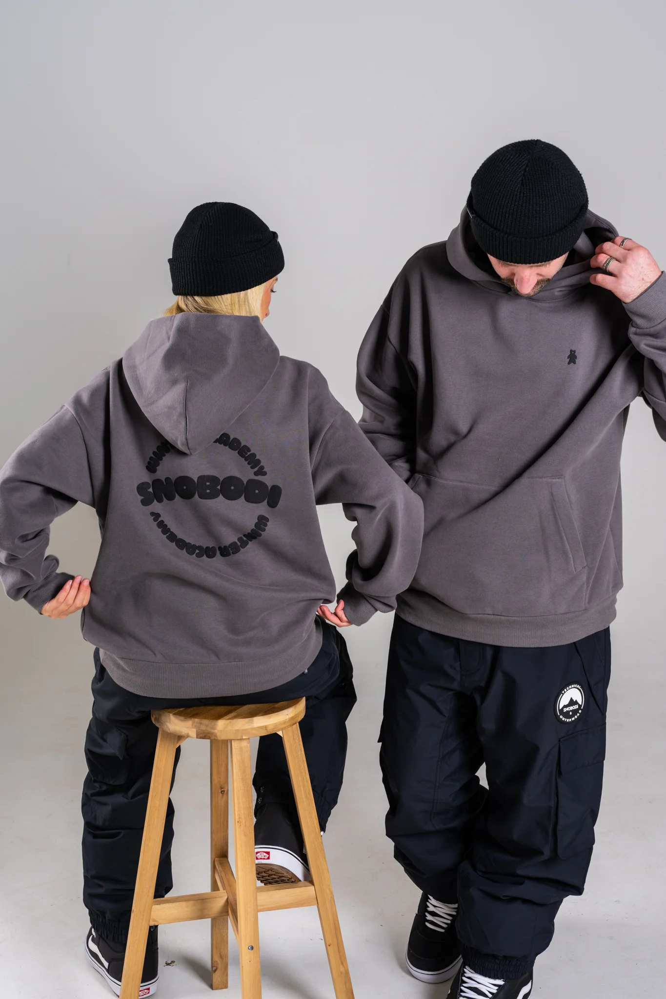 Academy Hoodie - Charcoal - Image 12