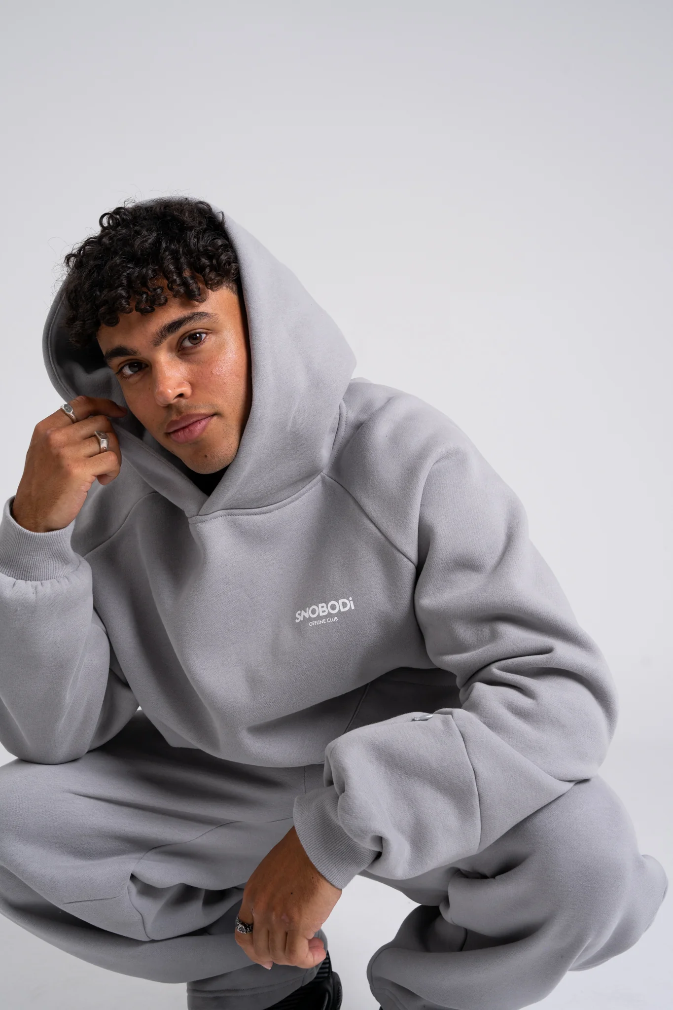 Offline Hoodie - Light Grey - Image 6